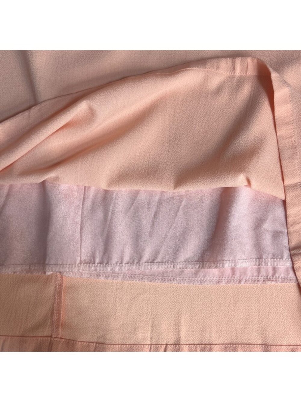 Belongsci Ruffle Sleeve Vneck Dress Womens XXL Peach Mini Summer - Picture 7 of 10